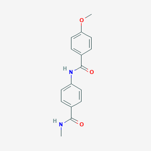 molecular formula C16H16N2O3 B349804 4-methoxy-N-{4-[(methylamino)carbonyl]phenyl}benzamide CAS No. 923721-79-3