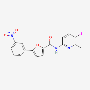 N-(5-iodo-6-methylpyridin-2-yl)-5-(3-nitrophenyl)furan-2-carboxamide