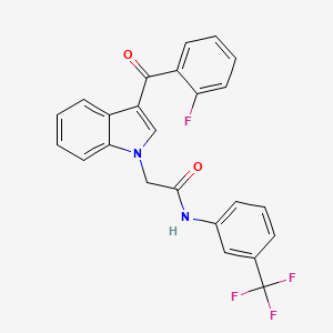 2-[3-(2-fluorobenzoyl)indol-1-yl]-N-[3-(trifluoromethyl)phenyl]acetamide