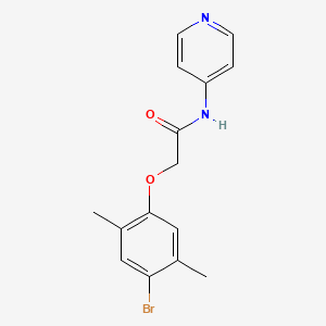 2-(4-bromo-2,5-dimethylphenoxy)-N-4-pyridinylacetamide