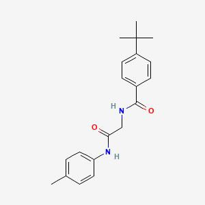 molecular formula C20H24N2O2 B3498095 4-tert-butyl-N-{2-[(4-methylphenyl)amino]-2-oxoethyl}benzamide 