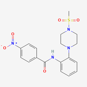 N-{2-[4-(methylsulfonyl)-1-piperazinyl]phenyl}-4-nitrobenzamide