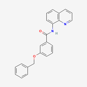 molecular formula C23H18N2O2 B3498265 3-(benzyloxy)-N-8-quinolinylbenzamide 