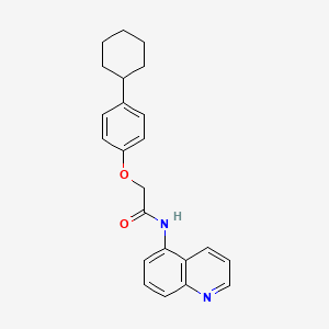 molecular formula C23H24N2O2 B3498292 2-(4-cyclohexylphenoxy)-N-5-quinolinylacetamide 
