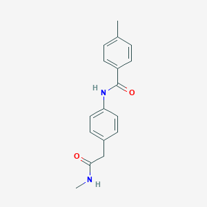 molecular formula C17H18N2O2 B349841 4-methyl-N-{4-[2-(methylamino)-2-oxoethyl]phenyl}benzamide CAS No. 1060315-43-6