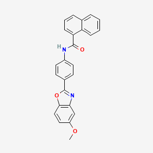 N-[4-(5-methoxy-1,3-benzoxazol-2-yl)phenyl]-1-naphthamide