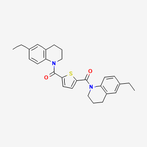 1,1'-(2,5-thienediyldicarbonyl)bis(6-ethyl-1,2,3,4-tetrahydroquinoline)