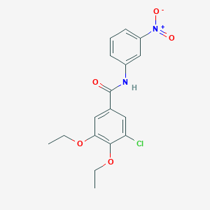 molecular formula C17H17ClN2O5 B3498446 3-chloro-4,5-diethoxy-N-(3-nitrophenyl)benzamide CAS No. 712294-49-0