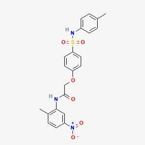 N-(2-methyl-5-nitrophenyl)-2-(4-{[(4-methylphenyl)amino]sulfonyl}phenoxy)acetamide