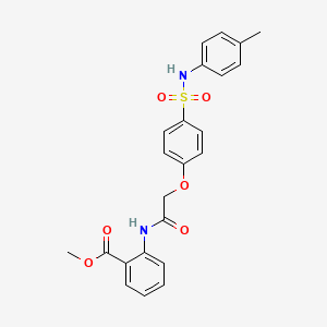 methyl 2-{[(4-{[(4-methylphenyl)amino]sulfonyl}phenoxy)acetyl]amino}benzoate