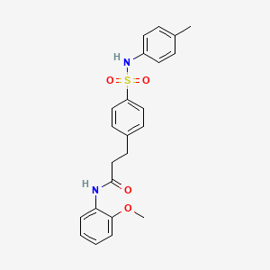 N-(2-methoxyphenyl)-3-(4-{[(4-methylphenyl)amino]sulfonyl}phenyl)propanamide