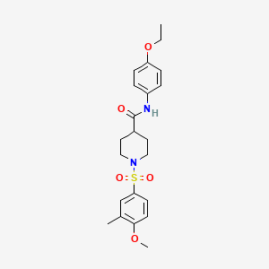 N-(4-ethoxyphenyl)-1-[(4-methoxy-3-methylphenyl)sulfonyl]-4-piperidinecarboxamide