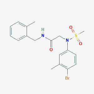 N~2~-(4-bromo-3-methylphenyl)-N~1~-(2-methylbenzyl)-N~2~-(methylsulfonyl)glycinamide