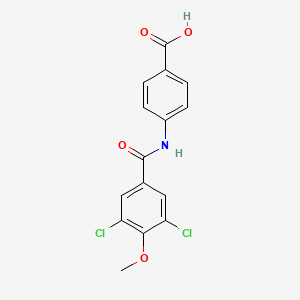 4-[(3,5-dichloro-4-methoxybenzoyl)amino]benzoic acid