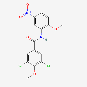 3,5-dichloro-4-methoxy-N-(2-methoxy-5-nitrophenyl)benzamide