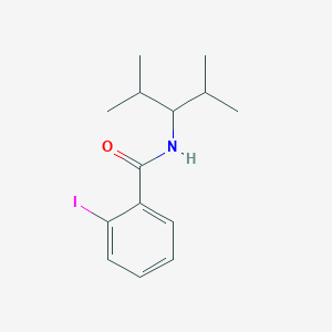 molecular formula C14H20INO B3498779 2-iodo-N-(1-isopropyl-2-methylpropyl)benzamide 