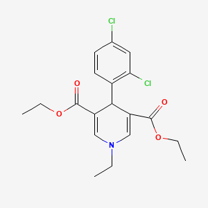 diethyl 4-(2,4-dichlorophenyl)-1-ethyl-1,4-dihydro-3,5-pyridinedicarboxylate