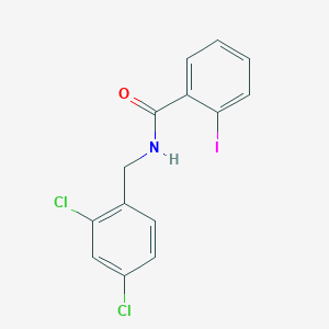 molecular formula C14H10Cl2INO B3498808 N-(2,4-dichlorobenzyl)-2-iodobenzamide 
