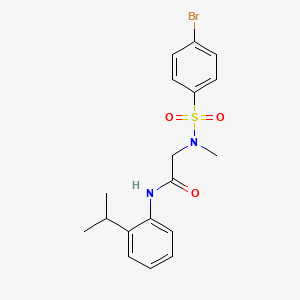 N~2~-[(4-bromophenyl)sulfonyl]-N~1~-(2-isopropylphenyl)-N~2~-methylglycinamide