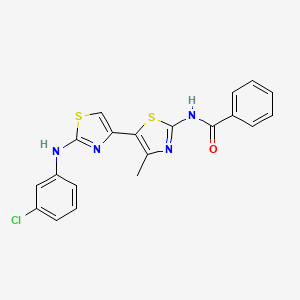 N-{2-[(3-chlorophenyl)amino]-4'-methyl-4,5'-bi-1,3-thiazol-2'-yl}benzamide