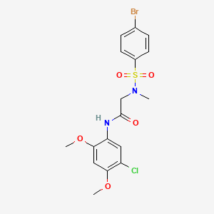 N~2~-[(4-bromophenyl)sulfonyl]-N~1~-(5-chloro-2,4-dimethoxyphenyl)-N~2~-methylglycinamide