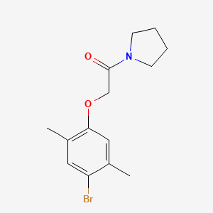 1-[(4-bromo-2,5-dimethylphenoxy)acetyl]pyrrolidine