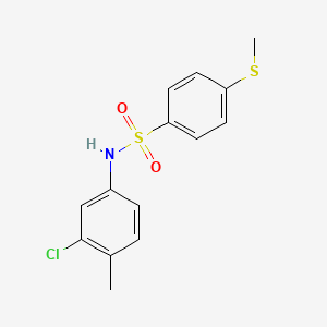 N-(3-chloro-4-methylphenyl)-4-(methylthio)benzenesulfonamide