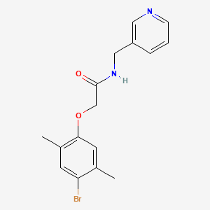 2-(4-bromo-2,5-dimethylphenoxy)-N-(3-pyridinylmethyl)acetamide