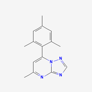 molecular formula C15H16N4 B3498940 7-mesityl-5-methyl[1,2,4]triazolo[1,5-a]pyrimidine 