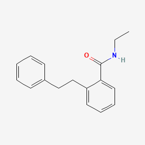 molecular formula C17H19NO B3499032 N-ethyl-2-(2-phenylethyl)benzamide 
