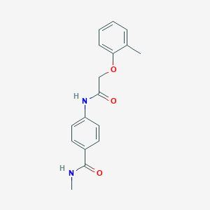 molecular formula C17H18N2O3 B349904 N-methyl-4-{[(2-methylphenoxy)acetyl]amino}benzamide CAS No. 1002998-91-5