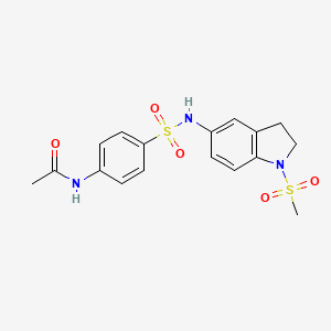 N-[4-({[1-(methylsulfonyl)-2,3-dihydro-1H-indol-5-yl]amino}sulfonyl)phenyl]acetamide