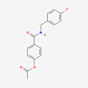 4-{[(4-fluorobenzyl)amino]carbonyl}phenyl acetate