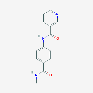 molecular formula C14H13N3O2 B349939 N-{4-[(methylamino)carbonyl]phenyl}nicotinamide CAS No. 1071339-70-2