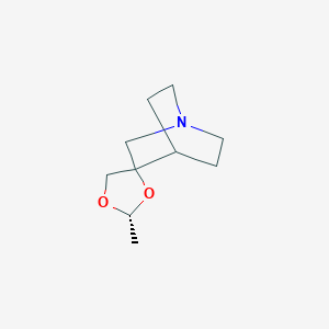 B034994 (2R)-2-methylspiro[1,3-dioxolane-4,3'-1-azabicyclo[2.2.2]octane] CAS No. 107869-78-3