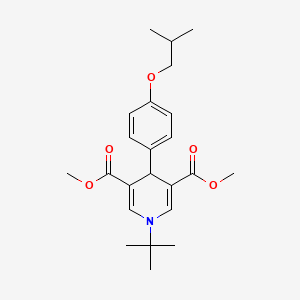dimethyl 1-tert-butyl-4-(4-isobutoxyphenyl)-1,4-dihydro-3,5-pyridinedicarboxylate
