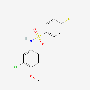 N-(3-chloro-4-methoxyphenyl)-4-(methylthio)benzenesulfonamide