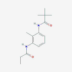molecular formula C15H22N2O2 B349944 2,2-dimethyl-N-[2-methyl-3-(propionylamino)phenyl]propanamide CAS No. 1090490-04-2