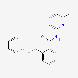 molecular formula C21H20N2O B3499573 N-(6-methyl-2-pyridinyl)-2-(2-phenylethyl)benzamide 