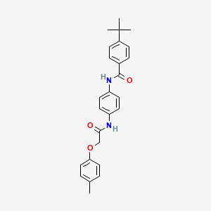 molecular formula C26H28N2O3 B3499746 4-tert-butyl-N-(4-{[(4-methylphenoxy)acetyl]amino}phenyl)benzamide 