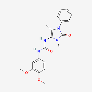 N-(3,4-dimethoxyphenyl)-N'-(3,5-dimethyl-2-oxo-1-phenyl-2,3-dihydro-1H-imidazol-4-yl)urea