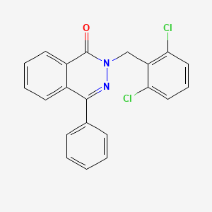 molecular formula C21H14Cl2N2O B3499777 2-(2,6-dichlorobenzyl)-4-phenyl-1(2H)-phthalazinone 