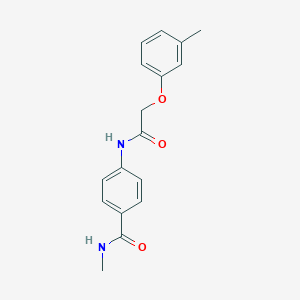 molecular formula C17H18N2O3 B349978 N-methyl-4-{[(3-methylphenoxy)acetyl]amino}benzamide CAS No. 1007739-81-2