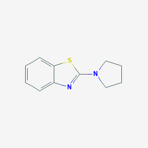 molecular formula C11H12N2S B034998 2-(吡咯啉-1-基)苯并[d]噻唑 CAS No. 19983-29-0