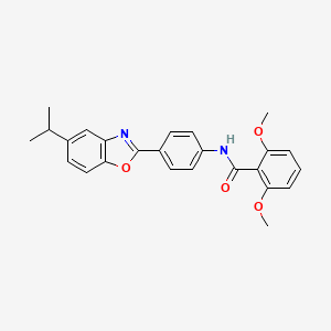 N-[4-(5-isopropyl-1,3-benzoxazol-2-yl)phenyl]-2,6-dimethoxybenzamide