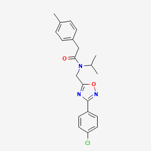 N-{[3-(4-chlorophenyl)-1,2,4-oxadiazol-5-yl]methyl}-N-isopropyl-2-(4-methylphenyl)acetamide