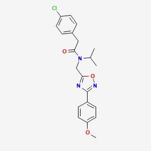 2-(4-chlorophenyl)-N-isopropyl-N-{[3-(4-methoxyphenyl)-1,2,4-oxadiazol-5-yl]methyl}acetamide