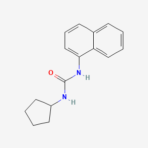 molecular formula C16H18N2O B3499981 N-cyclopentyl-N'-1-naphthylurea 