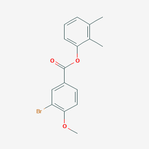 molecular formula C16H15BrO3 B3500016 2,3-dimethylphenyl 3-bromo-4-methoxybenzoate 