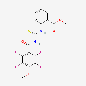 methyl 2-({[(2,3,5,6-tetrafluoro-4-methoxybenzoyl)amino]carbonothioyl}amino)benzoate
